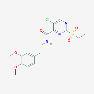 5-chloro-N-[2-(3,4-dimethoxyphenyl)ethyl]-2-(ethylsulfonyl)pyrimidine-4-carboxamide