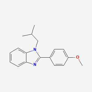 molecular formula C18H20N2O B11420337 2-(4-methoxyphenyl)-1-(2-methylpropyl)-1H-benzimidazole 