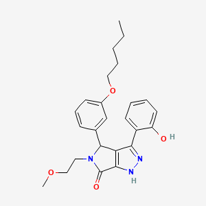 3-(2-hydroxyphenyl)-5-(2-methoxyethyl)-4-[3-(pentyloxy)phenyl]-4,5-dihydropyrrolo[3,4-c]pyrazol-6(1H)-one