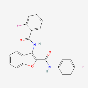 3-(2-fluorobenzamido)-N-(4-fluorophenyl)benzofuran-2-carboxamide