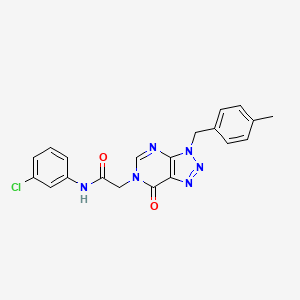 N-(3-chlorophenyl)-2-[3-(4-methylbenzyl)-7-oxo-3,7-dihydro-6H-[1,2,3]triazolo[4,5-d]pyrimidin-6-yl]acetamide