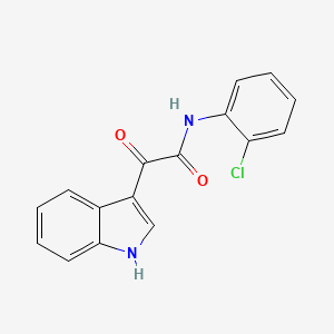 molecular formula C16H11ClN2O2 B11420434 N-(2-chlorophenyl)-2-(1H-indol-3-yl)-2-oxoacetamide 