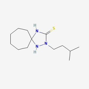 2-(3-Methylbutyl)-1,2,4-triazaspiro[4.6]undecane-3-thione