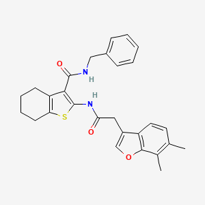 N-benzyl-2-{[(6,7-dimethyl-1-benzofuran-3-yl)acetyl]amino}-4,5,6,7-tetrahydro-1-benzothiophene-3-carboxamide