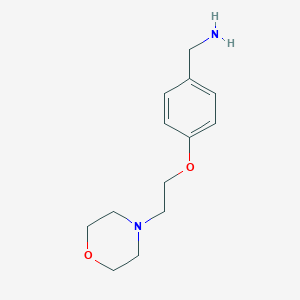 molecular formula C13H20N2O2 B114205 [4-(2-Morpholinoethoxy)phenyl]methylamine CAS No. 140836-69-7