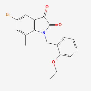 5-bromo-1-(2-ethoxybenzyl)-7-methyl-1H-indole-2,3-dione