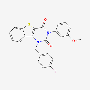 1-(4-fluorobenzyl)-3-(3-methoxyphenyl)[1]benzothieno[3,2-d]pyrimidine-2,4(1H,3H)-dione