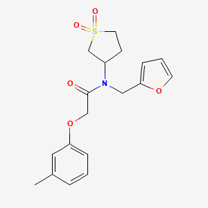 N-(1,1-dioxidotetrahydrothiophen-3-yl)-N-(furan-2-ylmethyl)-2-(3-methylphenoxy)acetamide