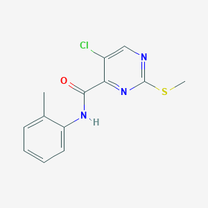 5-chloro-N-(2-methylphenyl)-2-(methylsulfanyl)pyrimidine-4-carboxamide