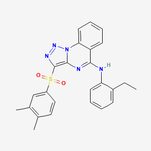 3-[(3,4-dimethylphenyl)sulfonyl]-N-(2-ethylphenyl)[1,2,3]triazolo[1,5-a]quinazolin-5-amine