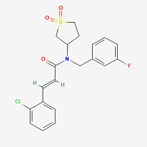 (2E)-3-(2-chlorophenyl)-N-(1,1-dioxidotetrahydrothiophen-3-yl)-N-(3-fluorobenzyl)prop-2-enamide