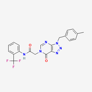 2-(3-(4-methylbenzyl)-7-oxo-3H-[1,2,3]triazolo[4,5-d]pyrimidin-6(7H)-yl)-N-(2-(trifluoromethyl)phenyl)acetamide