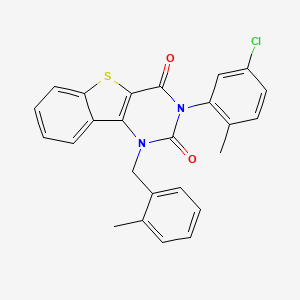 3-(5-chloro-2-methylphenyl)-1-(2-methylbenzyl)[1]benzothieno[3,2-d]pyrimidine-2,4(1H,3H)-dione