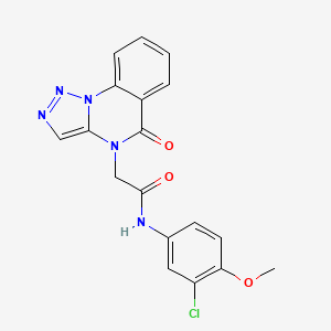 N-(3-chloro-4-methoxyphenyl)-2-(5-oxo[1,2,3]triazolo[1,5-a]quinazolin-4(5H)-yl)acetamide