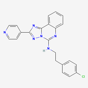 N-[2-(4-Chlorophenyl)ethyl]-2-(pyridin-4-YL)-[1,2,4]triazolo[1,5-C]quinazolin-5-amine