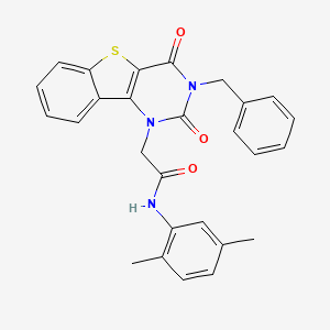 2-(3-benzyl-2,4-dioxo-3,4-dihydro[1]benzothieno[3,2-d]pyrimidin-1(2H)-yl)-N-(2,5-dimethylphenyl)acetamide