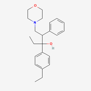 3-(4-Ethylphenyl)-1-(morpholin-4-yl)-2-phenylpentan-3-ol