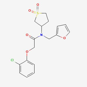 2-(2-chlorophenoxy)-N-(1,1-dioxidotetrahydrothiophen-3-yl)-N-(furan-2-ylmethyl)acetamide