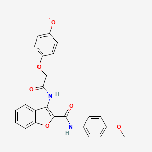 N-(4-ethoxyphenyl)-3-(2-(4-methoxyphenoxy)acetamido)benzofuran-2-carboxamide