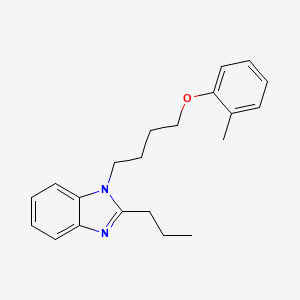 1-[4-(2-methylphenoxy)butyl]-2-propyl-1H-benzimidazole