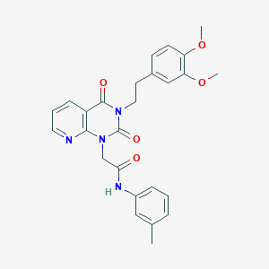 2-{3-[2-(3,4-dimethoxyphenyl)ethyl]-2,4-dioxo-1H,2H,3H,4H-pyrido[2,3-d]pyrimidin-1-yl}-N-(3-methylphenyl)acetamide