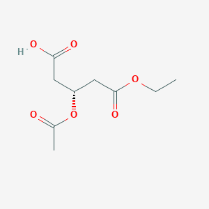 molecular formula C9H14O6 B1142087 (R)-单乙基 3-乙酰氧基戊二酸酯 CAS No. 113036-11-6