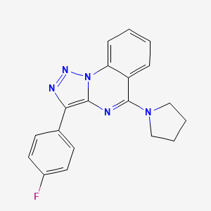 3-(4-Fluorophenyl)-5-(pyrrolidin-1-yl)[1,2,3]triazolo[1,5-a]quinazoline