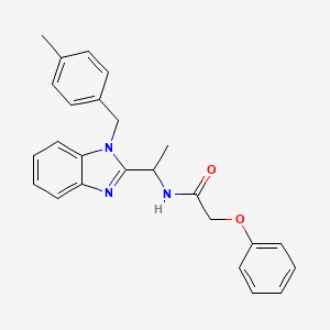 N-{1-[1-(4-methylbenzyl)-1H-benzimidazol-2-yl]ethyl}-2-phenoxyacetamide