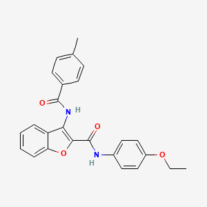 N-(4-ethoxyphenyl)-3-{[(4-methylphenyl)carbonyl]amino}-1-benzofuran-2-carboxamide