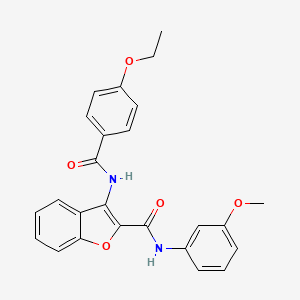 3-(4-ethoxybenzamido)-N-(3-methoxyphenyl)benzofuran-2-carboxamide