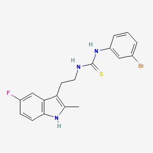 1-(3-bromophenyl)-3-(2-(5-fluoro-2-methyl-1H-indol-3-yl)ethyl)thiourea