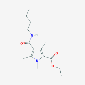 ethyl 4-(butylcarbamoyl)-1,3,5-trimethyl-1H-pyrrole-2-carboxylate