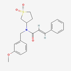 (2E)-N-(1,1-dioxidotetrahydrothiophen-3-yl)-N-(3-methoxybenzyl)-3-phenylprop-2-enamide