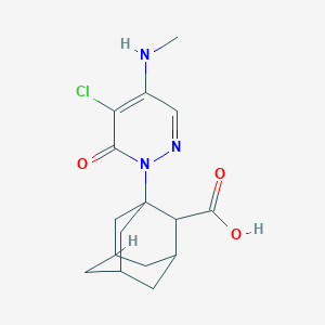 1-[5-chloro-4-(methylamino)-6-oxopyridazin-1(6H)-yl]tricyclo[3.3.1.1~3,7~]decane-2-carboxylic acid