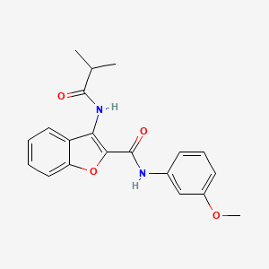 3-isobutyramido-N-(3-methoxyphenyl)benzofuran-2-carboxamide