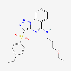 N-(3-ethoxypropyl)-3-[(4-ethylphenyl)sulfonyl][1,2,3]triazolo[1,5-a]quinazolin-5-amine