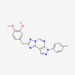 2-(3,4-dimethoxybenzyl)-7-(4-methylphenyl)-7H-pyrazolo[4,3-e][1,2,4]triazolo[1,5-c]pyrimidine