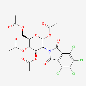 molecular formula C₂₂H₁₉Cl₄NO₁₁ B1142132 [(2R,3S,4R,5R)-3,4,6-Triacetyloxy-5-(4,5,6,7-tetrachloro-1,3-dioxoisoindol-2-yl)oxan-2-yl]methyl acetate CAS No. 174356-26-4