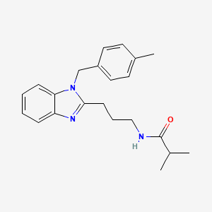 2-methyl-N-{3-[1-(4-methylbenzyl)-1H-benzimidazol-2-yl]propyl}propanamide