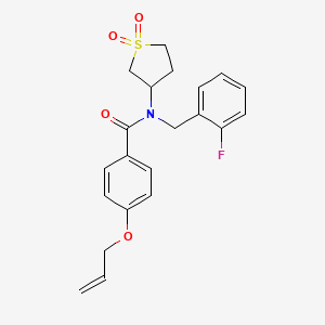 N-(1,1-dioxidotetrahydrothiophen-3-yl)-N-(2-fluorobenzyl)-4-(prop-2-en-1-yloxy)benzamide