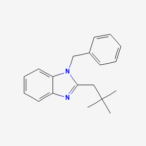 molecular formula C19H22N2 B11421390 1-benzyl-2-(2,2-dimethylpropyl)-1H-benzimidazole 