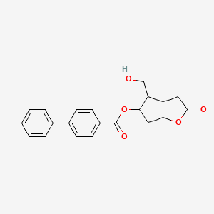 (3aR,4S,5R,6aS)-4-(hydroxymethyl)-2-oxohexahydro-2H-cyclopenta[b]furan-5-yl [1,1'-biphenyl]-4-carboxylate