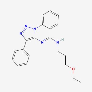 N-(3-ethoxypropyl)-3-phenyl[1,2,3]triazolo[1,5-a]quinazolin-5-amine