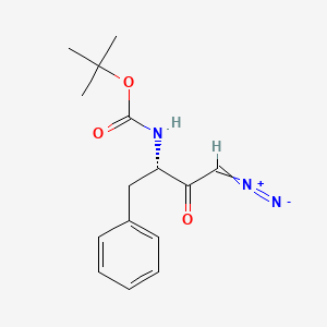 molecular formula C15H19N3O3 B1142144 (S)-3-Boc-amino-1-diazo-3-phenyl-2-butanone CAS No. 115313-19-4