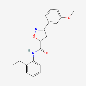 N-(2-ethylphenyl)-3-(3-methoxyphenyl)-4,5-dihydro-1,2-oxazole-5-carboxamide