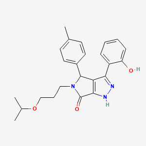 3-(2-hydroxyphenyl)-4-(4-methylphenyl)-5-[3-(propan-2-yloxy)propyl]-4,5-dihydropyrrolo[3,4-c]pyrazol-6(1H)-one