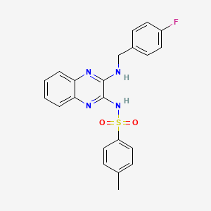 N-{3-[(4-fluorobenzyl)amino]quinoxalin-2-yl}-4-methylbenzenesulfonamide