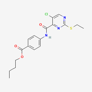 Butyl 4-({[5-chloro-2-(ethylsulfanyl)pyrimidin-4-yl]carbonyl}amino)benzoate