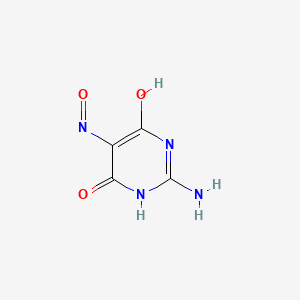 molecular formula C₄H₄N₄O₃ B1142156 2-Amino-4,6-dihydroxy-5-nitrosopyrimidine CAS No. 55482-22-9