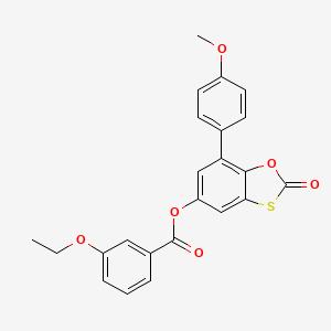 7-(4-Methoxyphenyl)-2-oxo-1,3-benzoxathiol-5-yl 3-ethoxybenzoate